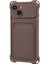 iPhone15 Plus Için Plus Tpu Case Four Corner Drop Kartı Kart Tutucu Kapağı (Hassas Kesim) -Brown (Yurt Dışından) 1
