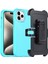 iPhone15 Plus Sağlam Koruyucu Kapak Tpu+Pc Kemer Klip Kickstand Telefon Kasası+Sky Mavi (Yurt Dışından) 1