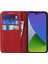 iPhone15 Pro Bi-Renkli Ekleme Pu Deri Dergisi Destek Desteği Stand Cüzdan Kapak-Kırmızı+Siyah (Yurt Dışından) 2