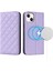 iPhone15 Pu Deri Kart Tutucu Kılıfı Stand Rfıd Engelleme Telefon Kapağı Magsafe-Purple ile Uyumlu (Yurt Dışından) 1