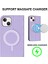 iPhone15 Pu Deri Kart Tutucu Kılıfı Stand Rfıd Engelleme Telefon Kapağı Magsafe-Purple ile Uyumlu (Yurt Dışından) 2