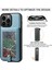 iPhone15 Pro Desen Basılı Kart Tutucu Kickstand Telefon Kılıfı Pu Deri+Tpu Uzun Kayış Mavisi ile Kapak (Yurt Dışından) 3