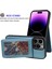 iPhone15 Pro Desen Basılı Kart Tutucu Kickstand Telefon Kılıfı Pu Deri+Tpu Uzun Kayış Mavisi ile Kapak (Yurt Dışından) 4