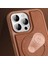 iPhone15 Pro Pu Deri Kaplamalı Tpu+Pc Telefon Kılıfı Anti-Çizelge Anti-Çizelge Manyetik Kapak Kılıfı (Yurt Dışından) 5