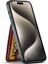 iPhone15 Kılıf Kartı Tutucu Damla Kanıtı Pu Deri+Tpu Telefon Kapak-Blue-Red (Yurt Dışından) 4