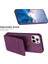 iPhone15 Pro Matte Pu Deri+Tpu Telefon Stand Kılıfı Önleme Önleyici Cep Telefonu Koruyucu Arka Kapak Mavisi (Yurt Dışından) 2