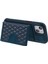iPhone15 Plus Için Plus Grid Baskılı Cüzdan Kılıfı Pu Deri Kaplamalı Tpu Kart Yuvaları Kickstand Telefon Kapağı Omuz Kayışı Yeşili (Yurt Dışından) 3