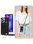 iPhone15 Pro Max Cep Telefon Kılıfı Kartı Yuvası Pu Deri+Tpu Omuz Kayışı Black ile Arka Kabuk (Yurt Dışından) 5