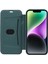 iPhone15 Kart Tutucu Kickstand Sıvı Silikon Yumru Kanıtı Koruyucu Kılıf Cilt Touch Telefon Kapak-Blackish Yeşil (Yurt Dışından) 4