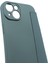 iPhone15 Kart Tutucu Kickstand Sıvı Silikon Yumru Kanıtı Koruyucu Kılıf Cilt Touch Telefon Kapak-Blackish Yeşil (Yurt Dışından) 5