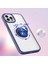 iPhone15 Pro Max Tpu+Akrilik Temiz Telefon Kılıfı Yüzük Kickstand Elektrokaplama Kapak Kırmızısı (Yurt Dışından) 2