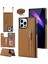 iPhone15 Pro Max Rfıd Engelleme Telefon Kılıfı Tpu+Pu Kickstand Cüzdan Telefon Kapağı Omuz Kayış Kahverengi (Yurt Dışından) 1