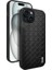 iPhone15 Case Pu Deri Kaplamalı Pc+Tpu Cep Telefonu Kapak Dokunma Dokusu (Yurt Dışından) 1