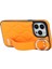 iPhone13 Pro Kickstand Case Wave Desen Anti Drop Pu+Tpu Telefon Koruyucu-Orange Için (Yurt Dışından) 3
