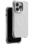 iPhone13 Pro Max Için Magsafe Pc+Sıvı Silikon Kapak-Beyaz ile Uyumlu 3D Dalgalanma Dokusu 3D Dalgalı Doku (Yurt Dışından) 3
