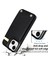 iPhone14 Plus Case Tpu+Pu Deri+Metal Cep Telefon Kapağı Kart Tutucu Black (Yurt Dışından) 4