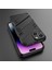 iPhone15 Plus Cep Telefonu Kılıfı Pc+Tpu Kickstand Damla Koruma Kabuk Black ile Arka Kapak (Yurt Dışından) 5