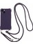 iPhone14 Plus Içintelefon Kapağı Artı Dört Köşe Kalınlaştırılmış Anti-Damla Tpu Arka Kasa Asılı Ip-Dark Mor ile (Yurt Dışından) 1