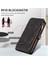 iPhone15 Plus Önce Çizgi Anti-Cratch Telefon Kapağı Fermuarı Cep Cüzdanı Rfıd Engelleme Stand Deri Kılıf Strap-Black (Yurt Dışından) 4