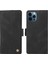 Pu Deri Cüzdan Kılıfı iPhone12/12 Pro Skin-Touch Stand Manyetik Kapatma Telefon Kapak Black (Yurt Dışından) 1