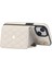 026 iPhone13/14 Kickstand Case Card Yuvaları Rhombus Grid Telefon Kapak-Beyaz (Yurt Dışından) 3