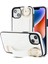 iPhone14 Plus Içincep Telefonu Vaka Deseni Şok Geçirmez Pu+Tpu Bilekliği Kapak-Beyaz (Yurt Dışından) 1