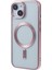 iPhone14 Plus Case Elektrokaplama Mat Manyetik Tpu Kapağı Magsafe-Pink ile Uyumlu (Yurt Dışından) 1