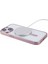iPhone14 Plus Case Elektrokaplama Mat Manyetik Tpu Kapağı Magsafe-Pink ile Uyumlu (Yurt Dışından) 3
