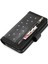iPhone12/12 Pro Kılıf Glitter Powder Fermuar Cep 9 Kart Tutucu Deri Kapak Black (Yurt Dışından) 3