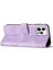 iPhone12/iPhone12 Pro 6.1 Inç Pu Deri Stand Telefon Kılıf Üçgeni Strap-Purple ile Baskılı Cüzdan Kapağı (Yurt Dışından) 4