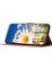 Kart Yuvaları Stand Telefon Kapağı iPhone15 Plus Çiçek Desen Baskı Pu Deri Telefon Kılıf Pembe (Yurt Dışından) 3