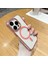 iPhone15 Pro Max Case Tpu+Pc+Alüminyum Alaşım+Mıknatıs Halkası Telefon Kapağı Magsafe-Pink ile Uyumlu (Yurt Dışından) 2