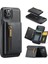 iPhone11 Pro Max Deri Kılıf Söndürülebilir Manyetik Cüzdan Black Için (Yurt Dışından) 1
