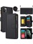 iPhone11 Pro Max Case Rfıd Birden Çok Kart Yuvası Engelleme Pu Deri Telefon Kapak Black (Yurt Dışından) 1
