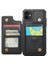 iPhone12/12 Pro Case Rfıd Için 4 Kart Yuvası Black ile Telefon Kapağı (Yurt Dışından) 2