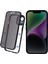 iPhone14 Manyetik Adsorpsiyon Çerçevesi+Temperli Cam Telefon Kapak Silver (Yurt Dışından) 2