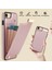 iPhoneSe (2022)/SE (2020)/iPhone7/8 4.7 Inç Cep Telefonu Kasası Tpu+Deri Metal Dekor Kartı Tutucu Kapak-Gül Altın (Yurt Dışından) 5