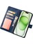 iPhone15 Case Case Horse Doku Deri Deri Stand Telefon Kapağı Cüzdan-Black (Yurt Dışından) 3