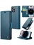 iPhone15 Pro Rfıd Engelleme Deri Stand Cüzdan Kılıfı Litchi Dokusu Parlak Telefon Kapak Mavisi (Yurt Dışından) 1