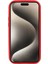iPhone15 Pro Tpu Kılıfı Içbükey Dışbükey Şekli Şok Geri Emme Kapak Kırmızısı (Yurt Dışından) 5