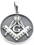 Gümüş 925 Ayar Masonic Kolye Ucu 1