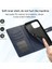 iPhone15 Plus Için Plus Pu Deri Telefon Kapağı Şok Geçirmez Buzağı Dokusu Telefon Standı Kabuk-Karanlık Mavi (Yurt Dışından) 5