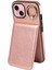 iPhone15 Plus Için Case Litchi Doku Pu Deri+Tpu Cep Telefonu Kickstand Cover-Rose Altın (Yurt Dışından) 1