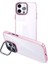 iPhone15 Plus Soft Clear Tpu Telefon Kılıfı Elektrapan Cep Telefonu Kapak Lens Çerçeve Kickstand-Pink (Yurt Dışından) 1