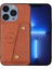 iPhone15 Pro Pu Deri Kaplamalı Tpu Telefon Kapağı Kart Yuvaları ile Sonbahar Koruma Kickstand Kabuğu Kahverengi (Yurt Dışından) 1