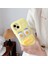 iPhone15 Plus Case Cote Cartoon Sosis Şeklinde Dudak Peluş+Tpu Anti-Fall Telefon Kapağına Sarı (Yurt Dışından) 5