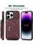 iPhone15 Pro Max Pu Deri+Tpu Kickstand Cover Rhinestone Dekor Cüzdan Rfıd Omuz Askılı Kırmızılı Telefon Kasası (Yurt Dışından) 2
