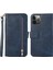 iPhone15 Plus Doku Dokusu Fermuar Cüzdan Stand Telefon Kapağı Pu Deri Kılıf 5 Kart Yuvası Mavisi (Yurt Dışından) 1