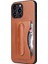 iPhone15 Pro Kickstand Kapak Kartı Tutucu Pu Deri Kaplı Telefon Kapak Kahverengi (Yurt Dışından) 1