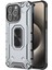 iPhone15 Pro Telefon Kılıfı Hibrid Hard Pc Yumuşak Tpu Şok Geçirmez Kapak-Grey (Yurt Dışından) 1